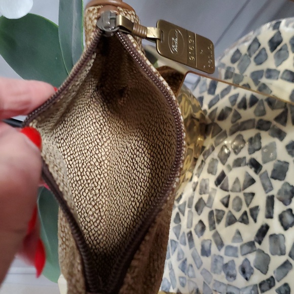 Elegant Brown Partridge Suede Leather Borbonese Small Crossbody bag for Women - Picture 7 of 10